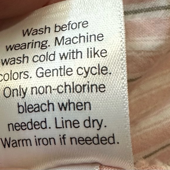 Croft & Barrow Striped Shirt Dress - Size Medium - Picture 7 of 7